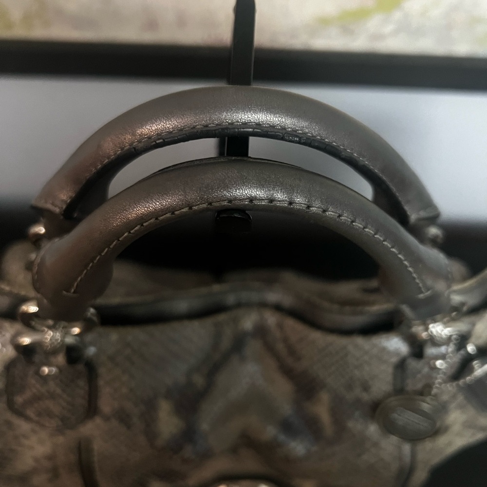 Coach Campbell Exotic Leather Large Satchel - Picture 4 of 14